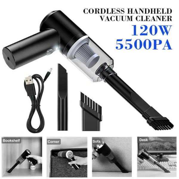 2 In 1 Portable Mini Home And Car Cordless Vacuum Cleaner Rechargeable 12 600x600