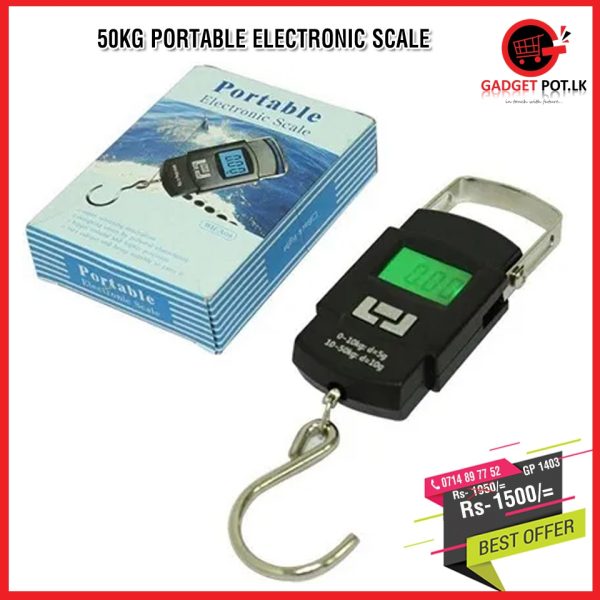 50KG PORTABLE ELECTRONIC SCALE GP 1403 600x600