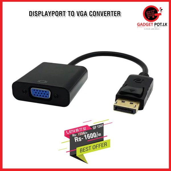 DISPLAYPORT TO VGA CONVERTER GP 1341 600x600