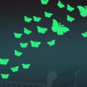 GLOWING BUTTERFLY WALL STICKER LIGHTING 300x300