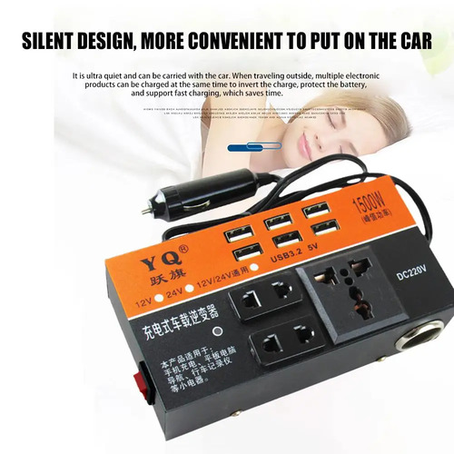 Inverter Car 150W Peak Power Multifunctional Automotive Universal DC 12V 24V To 220V Multiple Protection Inverters 1
