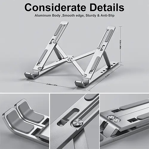 Portable Adjustable Laptop Stand Steel Sri Lanka @ido.lk_