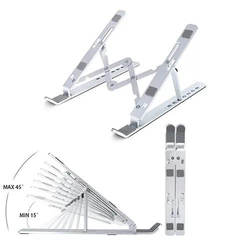 Portable Adjustable Laptop Stand Steel@ ido.lk_