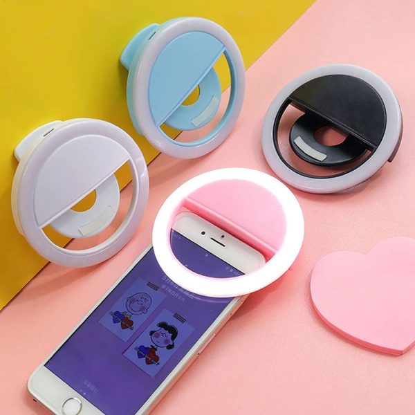Rechargeable Selfie Ring Light Clip on Fill Light Universal Mobile Phone LED Lamp 1 600x600