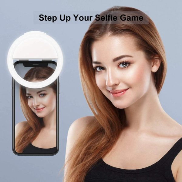 Rechargeable Selfie Ring Light Clip on Fill Light Universal Mobile Phone LED Lamp 9 600x600