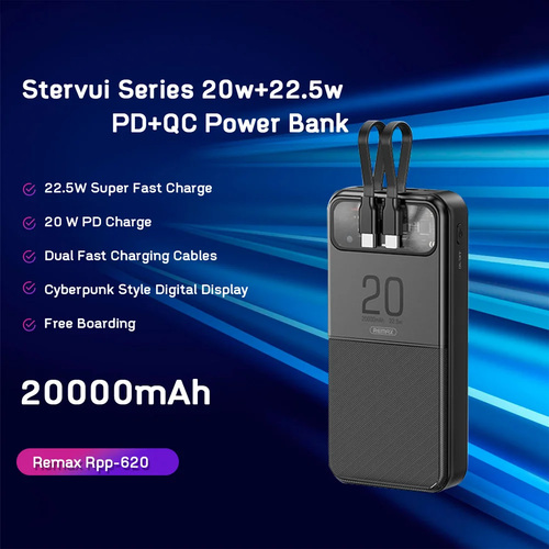 Remax RPP 620 Stervui Series 20000mAh Powerbank Spec Photo 2