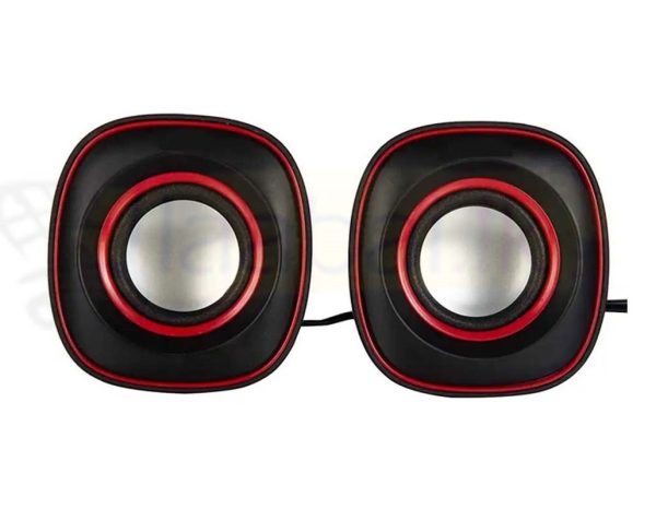 SPEAKER ITEMS 2.0 multimedia speaker red front 