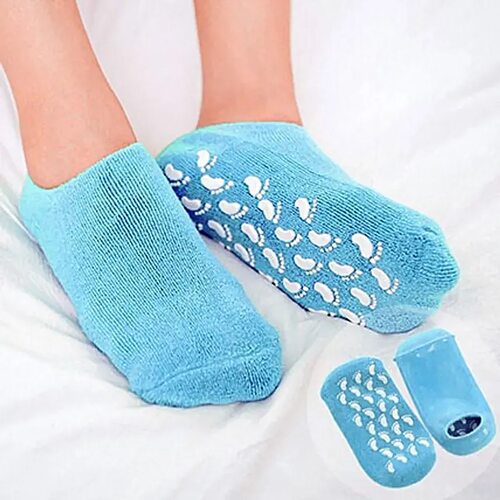 dark blue spa gel socks_1 1