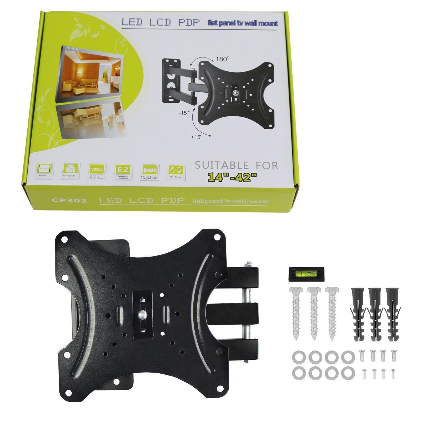 TV Wall Bracket Mount Swivel Tilt 14 -42 Plasma 3D LED LCD (CP302)