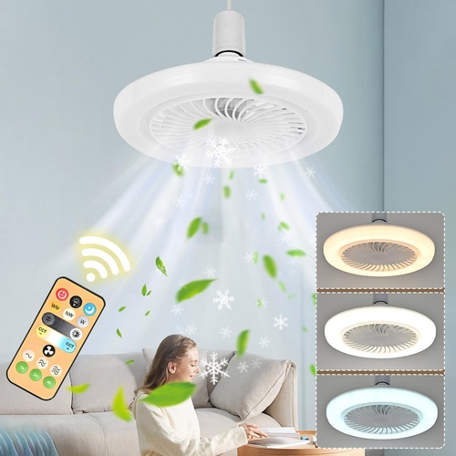 Portable Ceiling Fan with Light