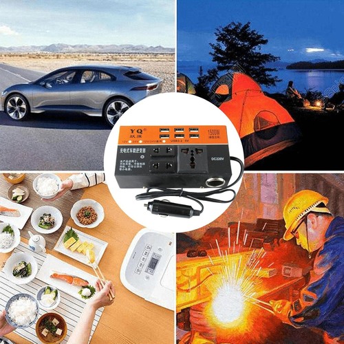 Car Inverter 1500W DC12V-24V To 220V