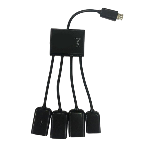 4 In 1 Ports Micro Usb Power Charging Otg Hub Cable