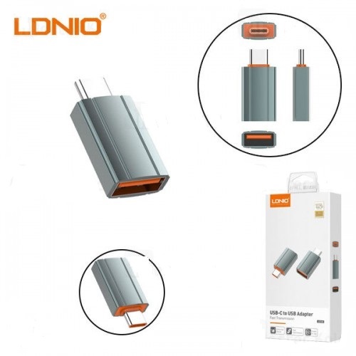 LDNIO USB Convertor Type C to USB Adapter OTG - Premium Quality