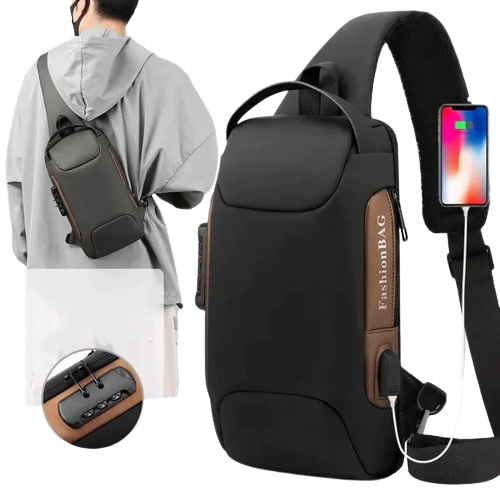 Anti-theft Password Lock Shoulder Bags Waterproof