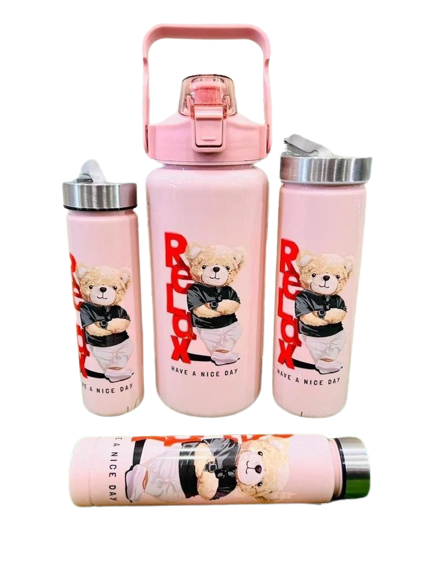 4 in 1 Motivational Water Bottle